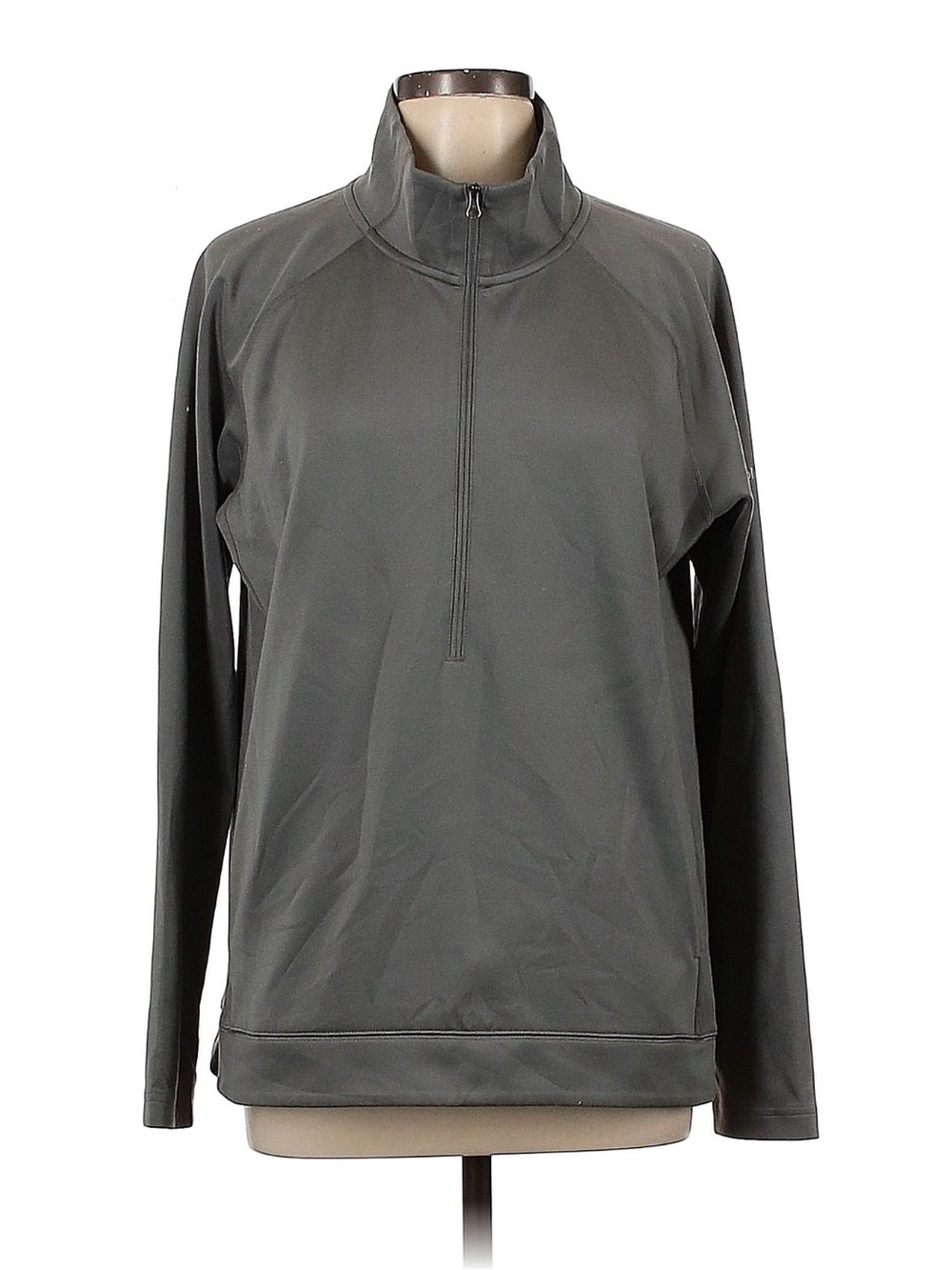 Classic Quarter-Zip Pullover in Olive
